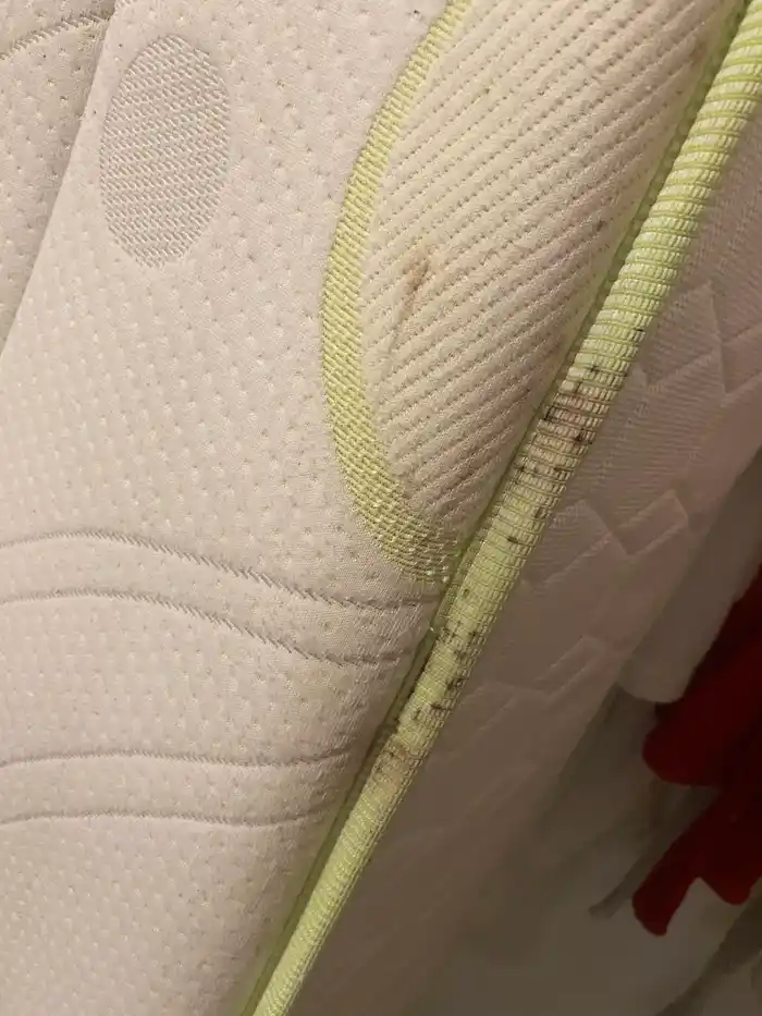 Traces suspectes sur un matelas